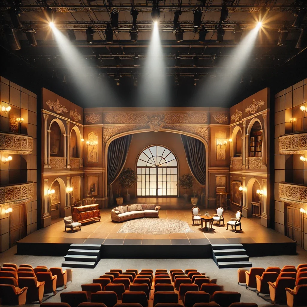 Modern theater stage